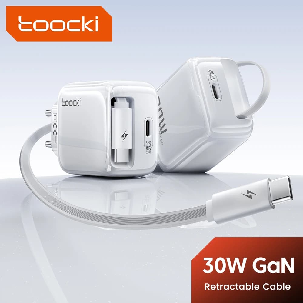 Toocki GaN 30W з висувним кабелем USB-C