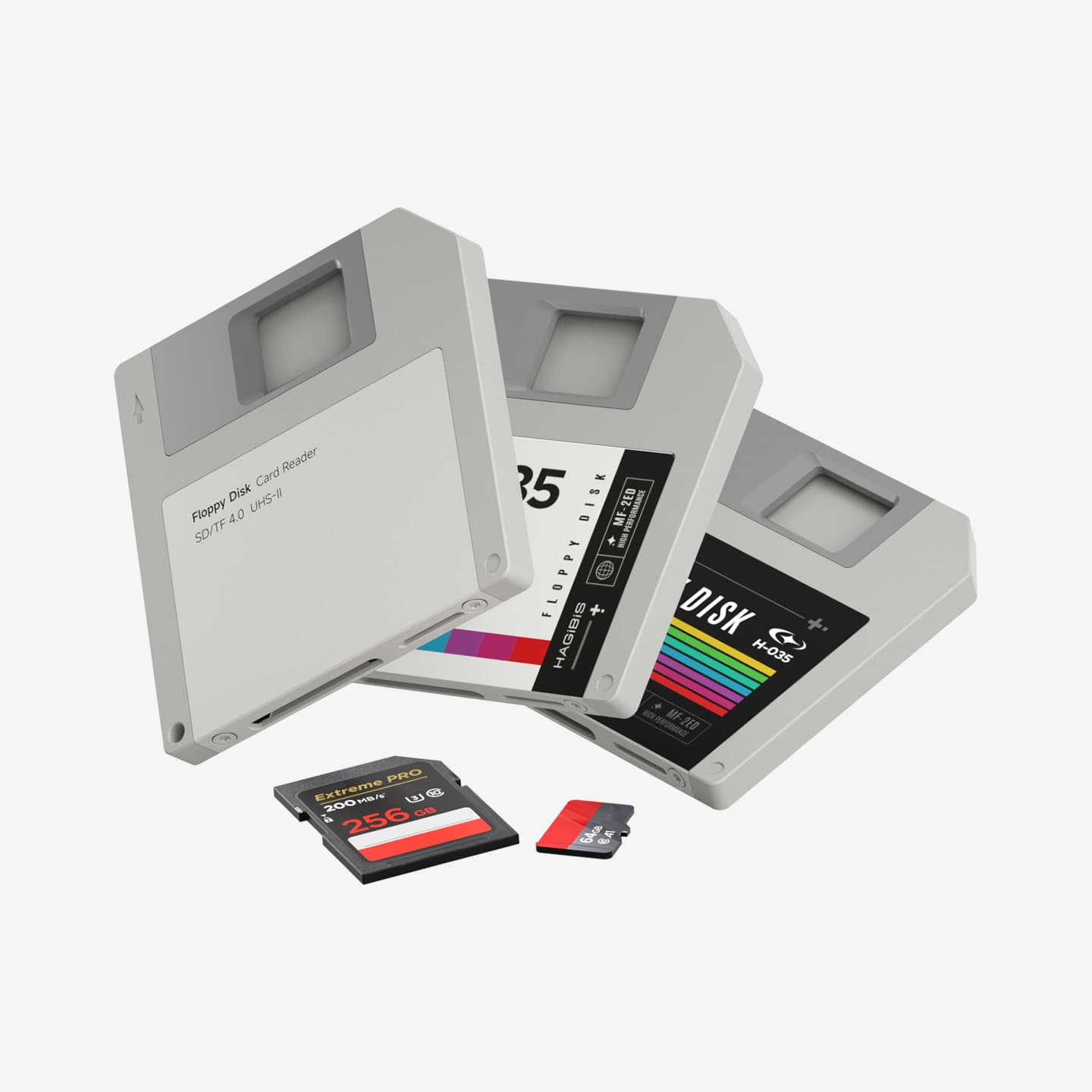 Кардридер SD/Micro SD 4.0 у стилі дискети
