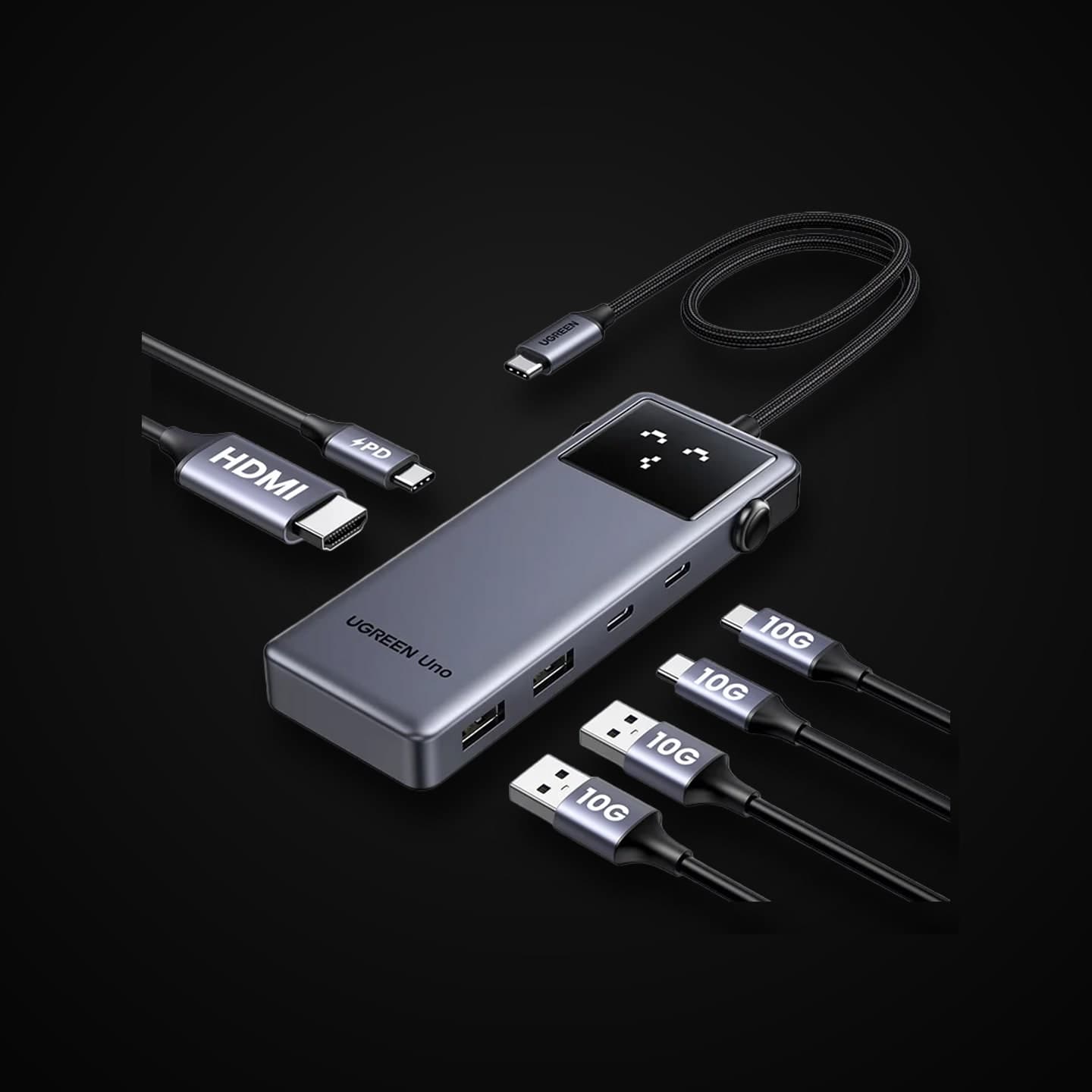 UGREEN USB-C хаб 4K@60Hz з PD 100W