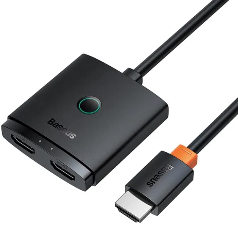 Перехідник HUB Baseus AirJoy Series 2in1 HDMI to HDMI/HDMI